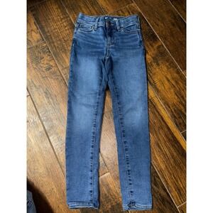 Old Navy Girls High Rise Rockstar Jeggings Blue Wash Skinny Fit Jeans Size 8